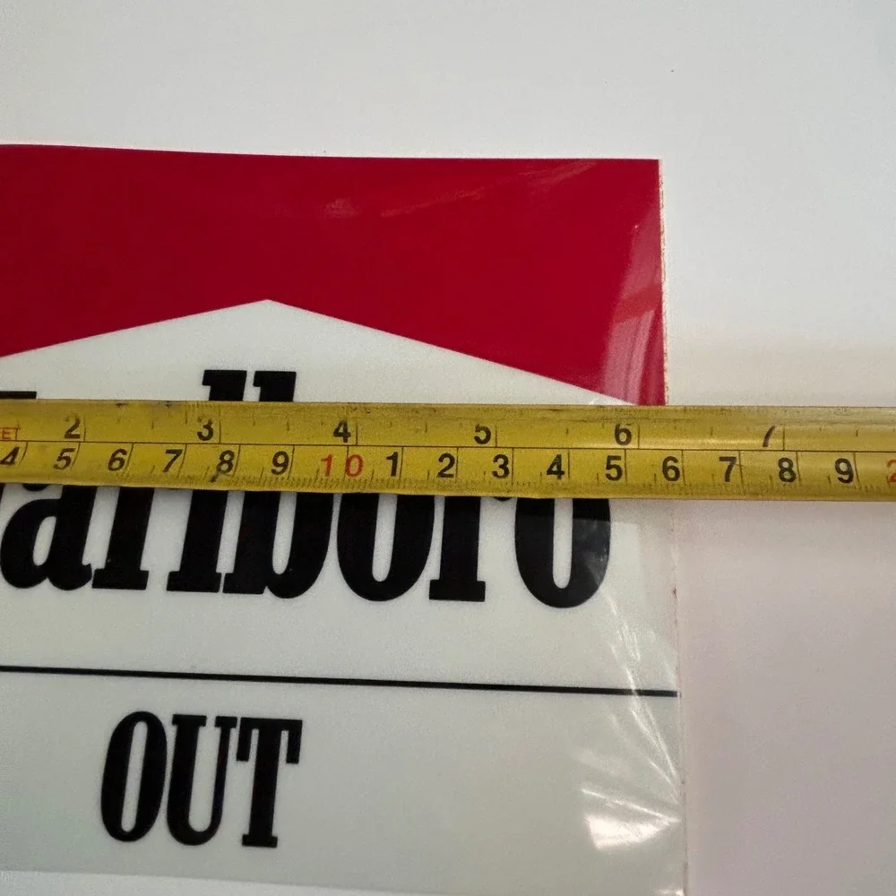 Marlboro Out Door Decal Vintage 90s NOS New Tobacco‎ Promo Sticker Man Cave Sign